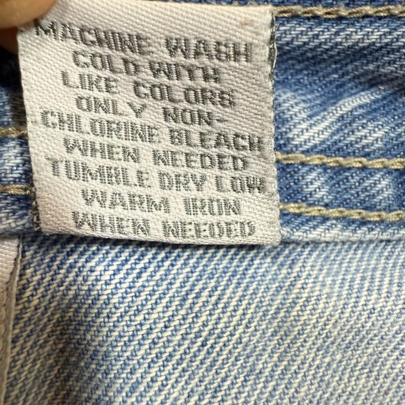 VTG Sonoma Carpenter Jean 12 Petite Cropped Denim Utility Pockets Light Wash 90s - Picture 10 of 11